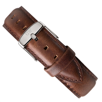 Daniel Wellington Classic Bristol urrem 20 mm i brun läder
